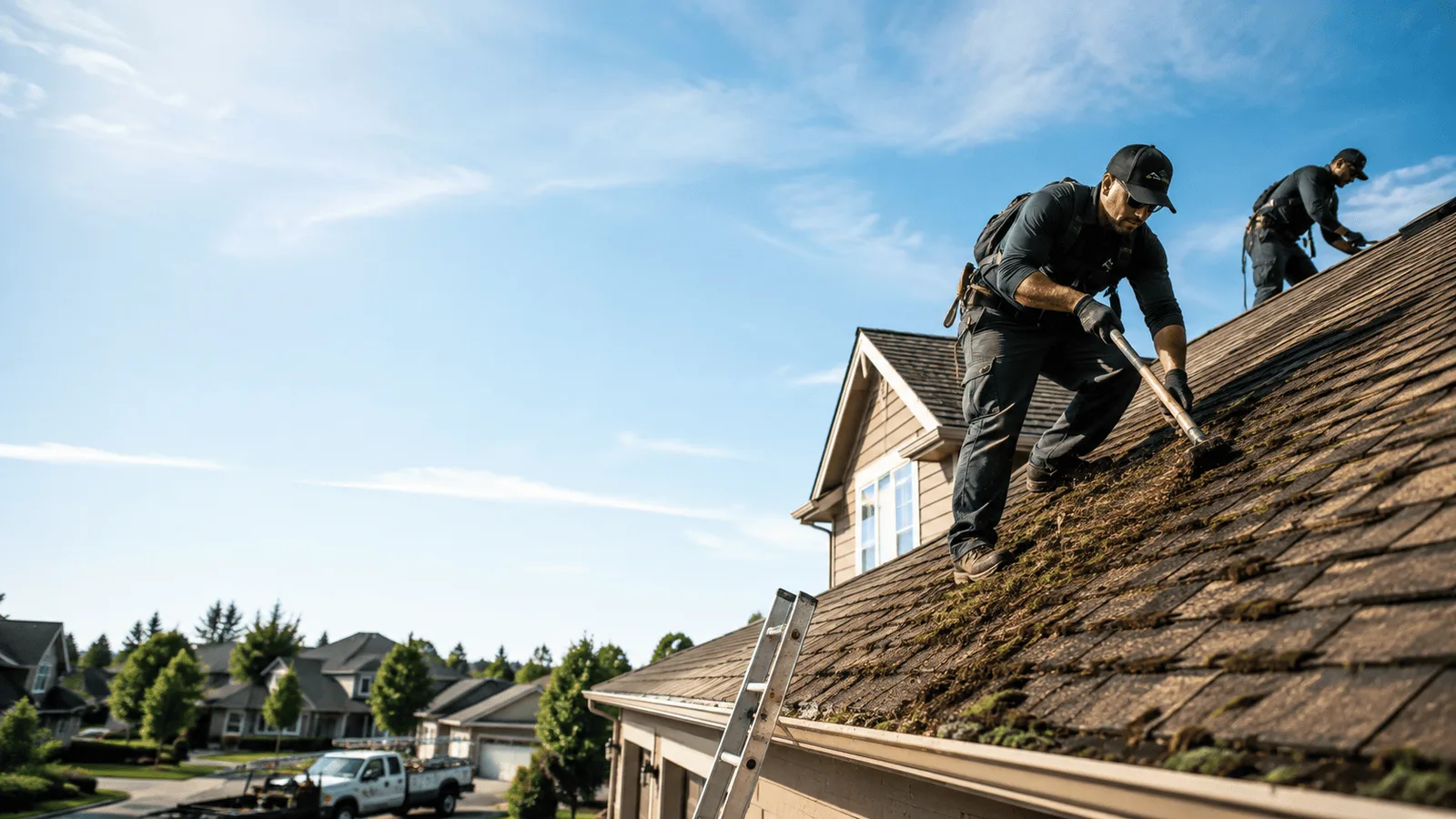 Roof Moss Removal in Rochert, MN near me